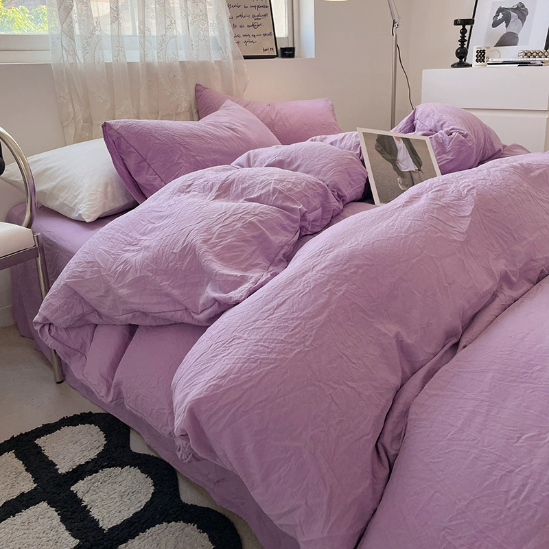 Постельный комплект — Spring bed linen, 3‑ или 4‑компонентный, ткань с мягкой кожей, различные размеры