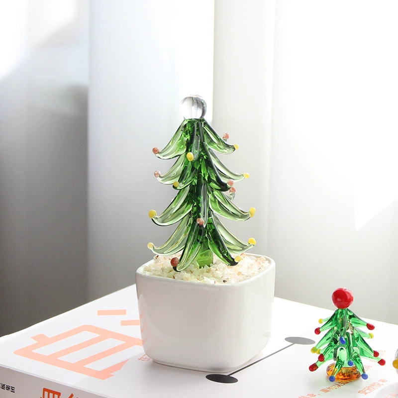 Glass holiday ornament, assorted gift box styles, handmade fragile decorations 4.5–13 cm