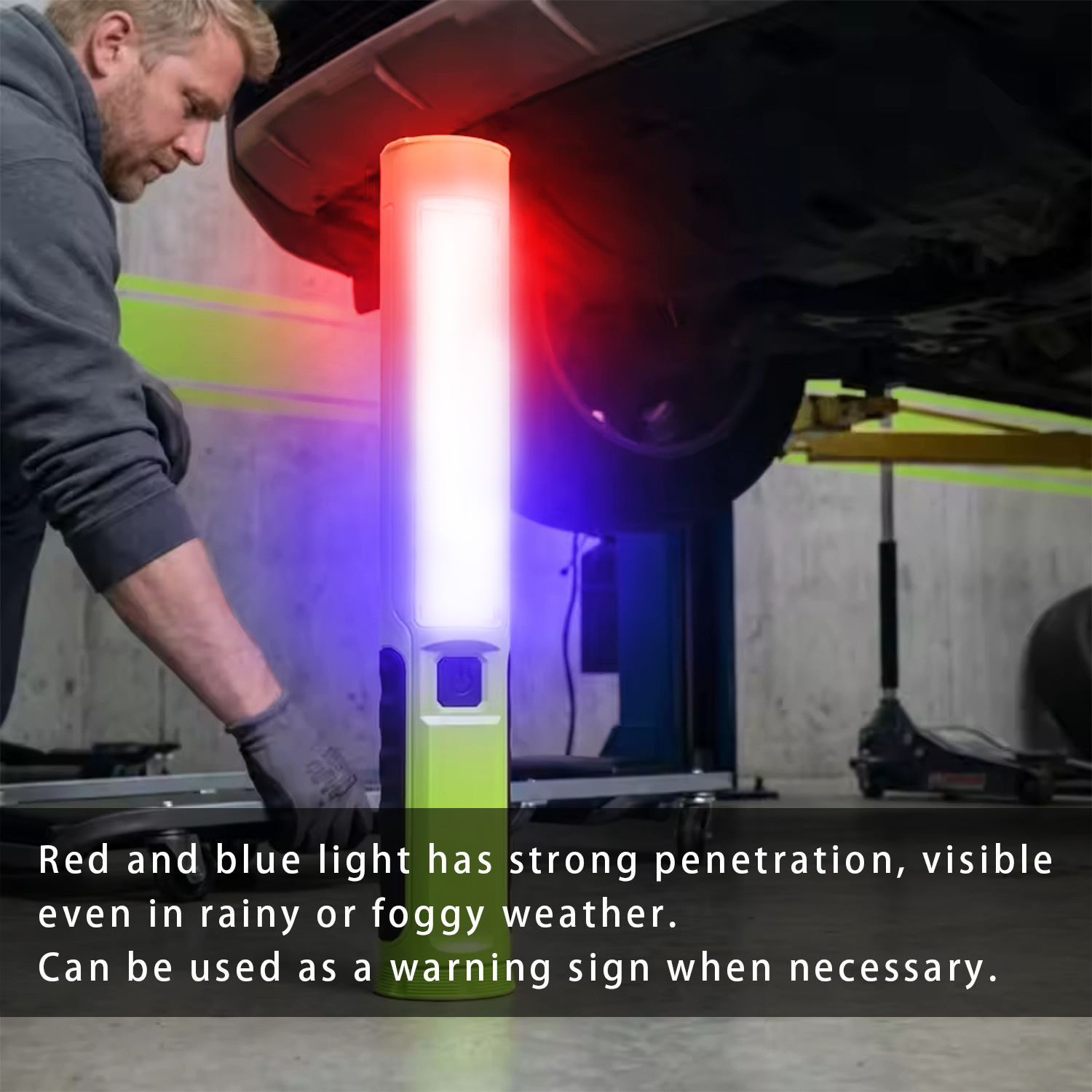 Led Car Repair Work Light, Rechargeable with Magnet, Handheld Anti-Fall Car Repair Light, Emergency Light
