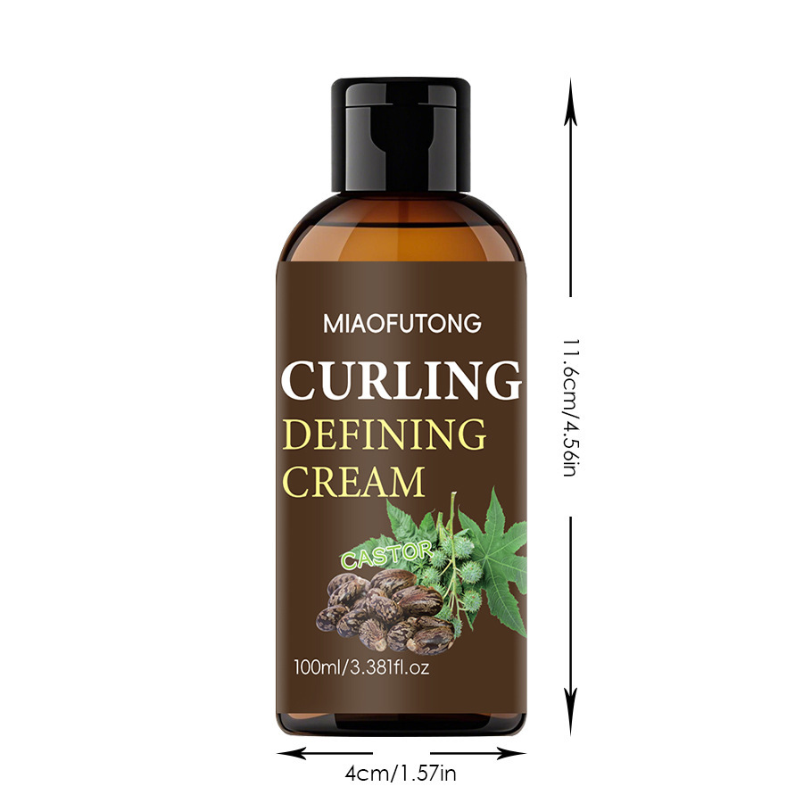 Especial transfronterizo para CURLDEFINING CREAM Crema de cabello rizado hidratante y esponjoso, modelado y modelado sin elastina dura image 8