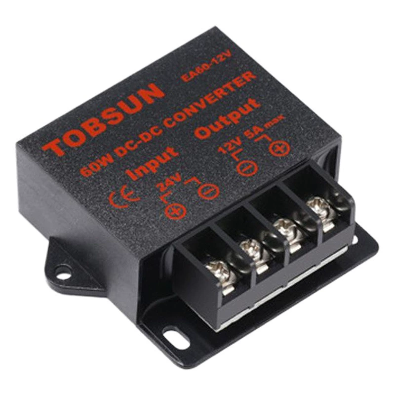 Автомобильный источник питания 24 В капля 12 В 5Aled дисплей Источник питания преобразователь питания постоянного тока DC-DC модуль