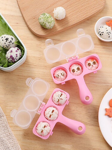 Japan imported household baby rice ball mold rice bento shaker diy hand crank to make children's food supplement artifact