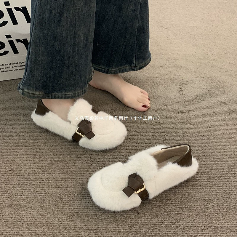 Mao Mao Shoe женские 2024 новые осенне-зимние однотонные Mary Zhen женские туфли, нежные вечерние туфли, парные детские туфли, тканевые (тканевые) туфли