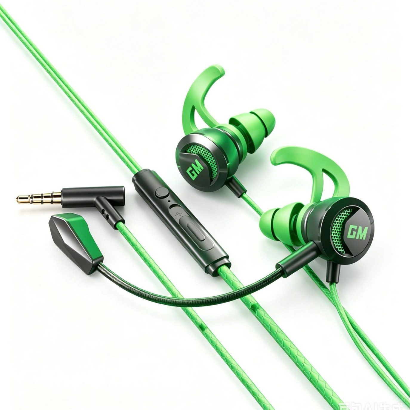 Modelo privado transfronterizo nuevo tipo de auriculares de juegos de deportes electrónicos en el oído calidad de sonido HIFI doble micrófono para comer pollo CS computadora especial