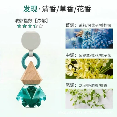 Freshener, Special Car Air Freshener — Car Perfume Aromatherapy - malachite-green-crystal-diamond-discovery