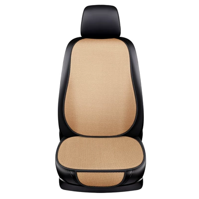 Seat cushion, seat cover — Ice Silk three-piece set summer cool - qt-ice-silk-warm-rice-single-seat-with-hook-standard-edition