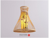 Southeast Asian restaurant chandelier bamboo editor creative hot pot shop bamboo art lamp Modern study tea room club