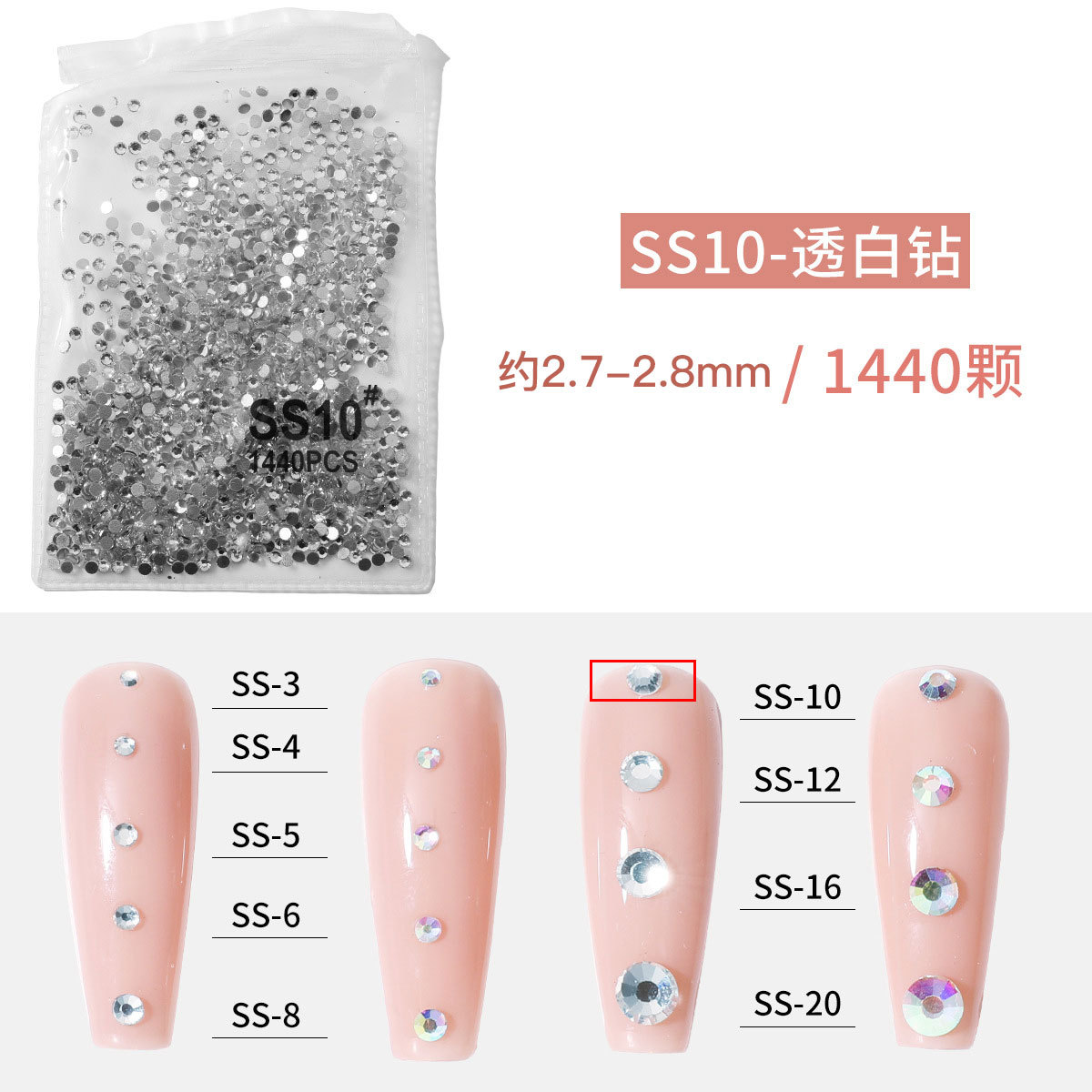 10 (1440mm) 에 대한 SS2.8 투명