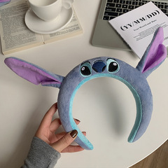 日韓卡通可愛史迪仔發箍女洗臉化妝甜美少女發卡賣萌頭飾網紅髮飾