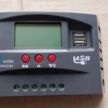 太阳能控制器MPPT12V24V充电控制器 双USBDC可充铅酸铁锂锂电池