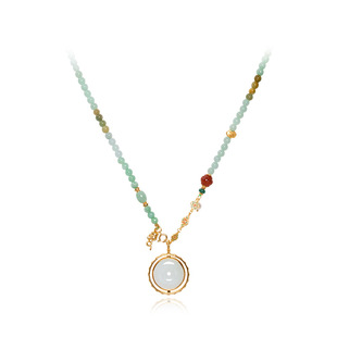 in stock Natural Burmese Ice Jade A Goods Buddha Pendant Necklace Women Sweater Chain S925 Silver Gold Plated Factory