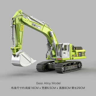 大号合金吊车玩具儿童工程车套装起重机吊机卡车挖掘机搅拌车男孩