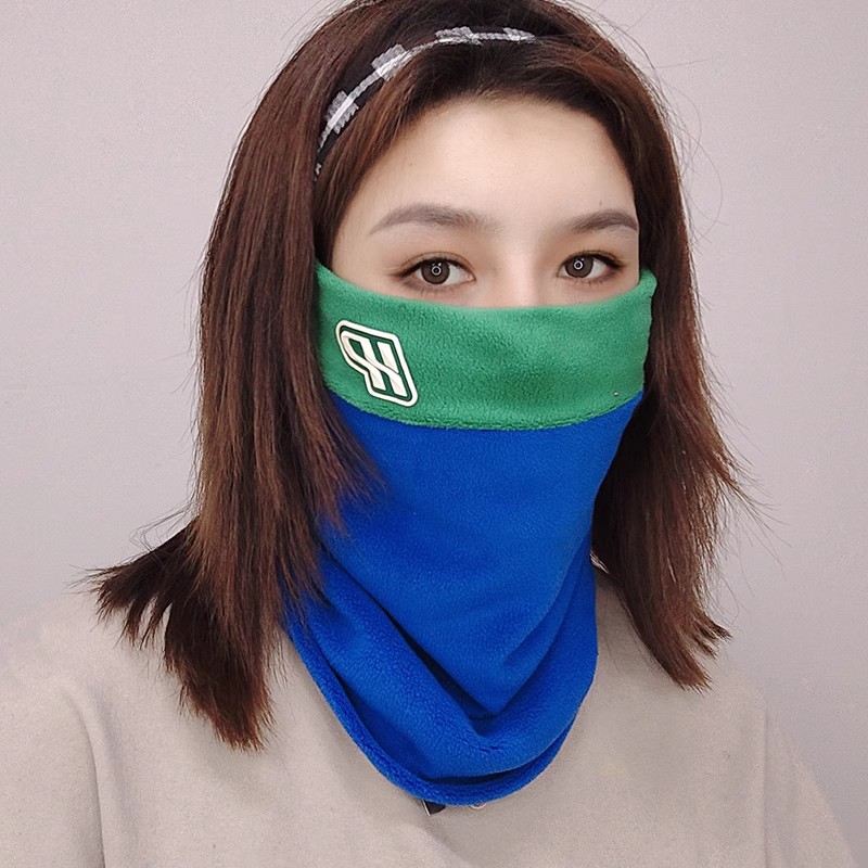 Ski Warm Mask for Men and Women in Autumn and Winter Thickeneded Velvet Face Protection Winter Mask Outdoor Windproof Neck Cover Cycling Mask