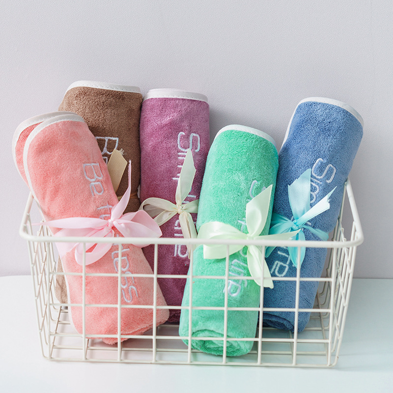 [5개입] 주방용 가정용 흡수성 속건 타월 남녀노소 세안 및 목욕용, 두껍고 부드러우며 보풀이 없는 제품