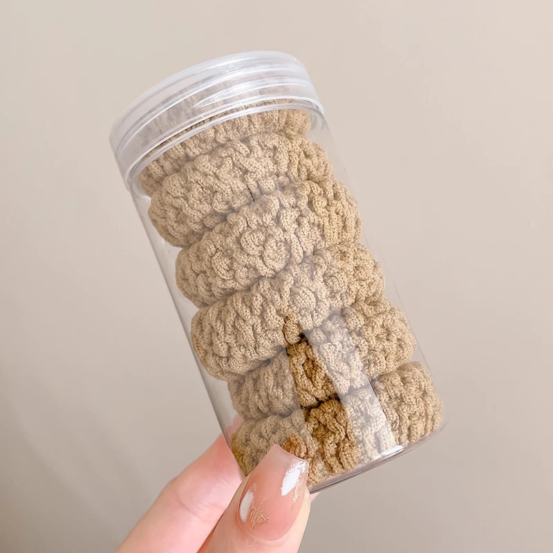 Cola de caballo alta cuerda para el cabello cuerda para el cabello para mujer anillo rojo neto 2025 nueva banda de goma alta elasticidad funda de cuero duradera tocado