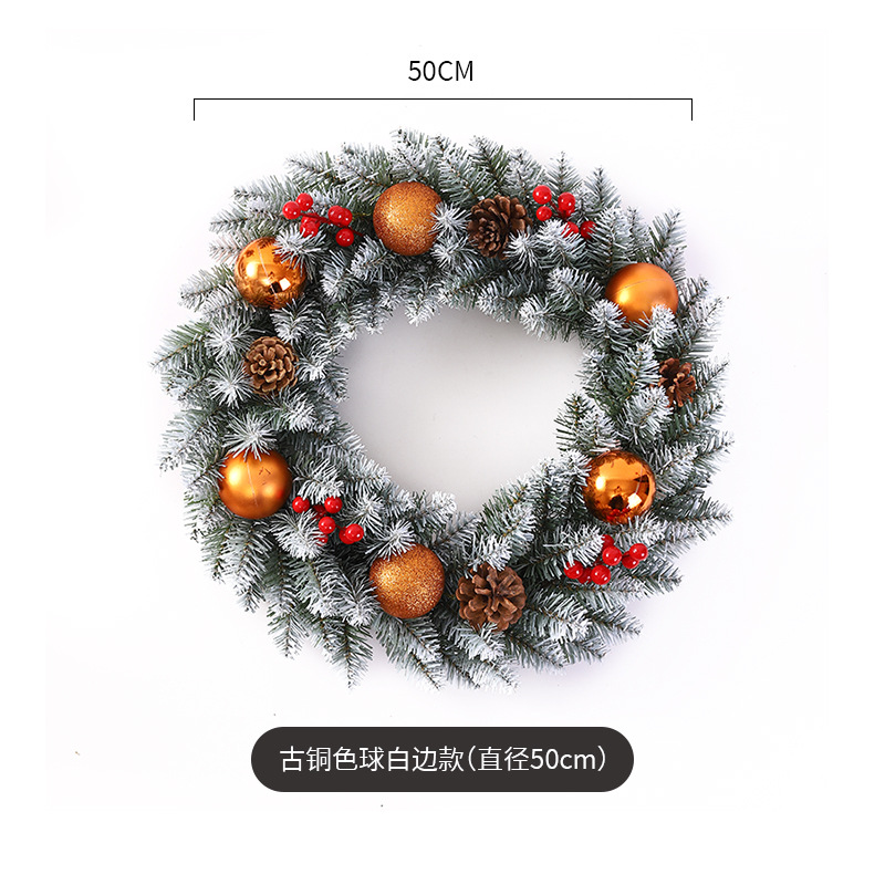 Decoración de Navidad Garland ratán 40/50/60cm decoración de Navidad Garland decoración escena diseño