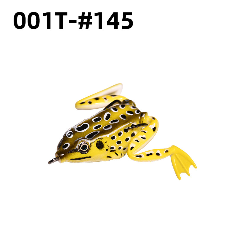 Lei Rana biónica Luya cebo suave Lei Rana cebo de imitación al por mayor tiro largo cebo negro Luya Lei Qiang Rana cebo falso lote