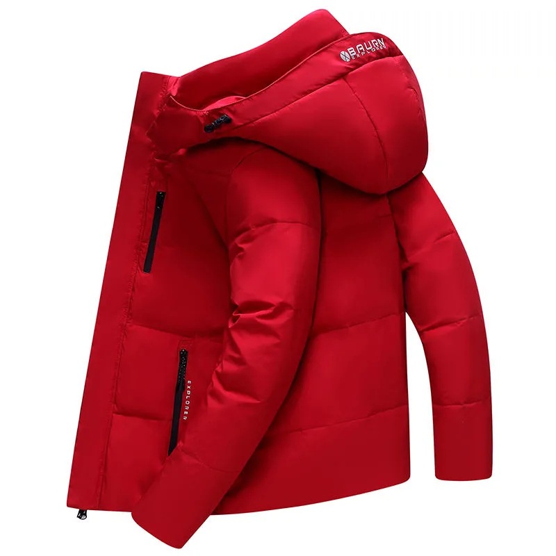 24 New Men's Winter Short Down Jacket Thermal Jacket Men's Casual Versatile Trend Middle-aged And Elderly Fashion Duck Down_voghion.com