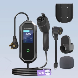 American Standard Charging Pile 7.68Kwtype1 Tesla Wenjie New Energy Vehicle Portable Charging Gun Charging Pile