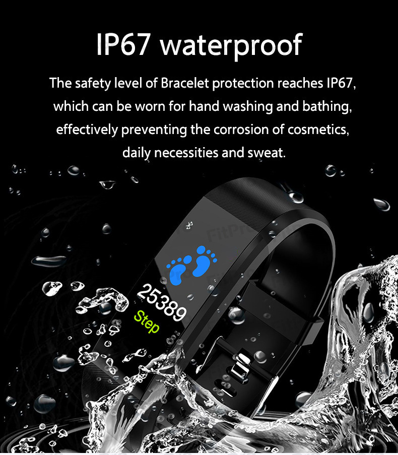 New fashionable smart bracelet, sleep detection, heart rate, blood pressure, blood oxygen, exercise step count wristwatch, cross-border wholesale undefined