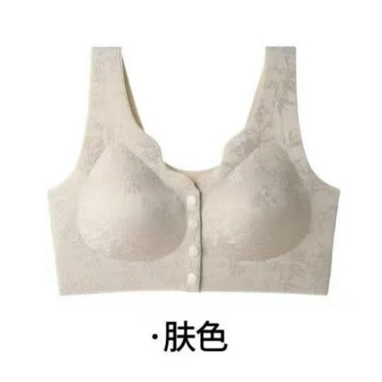 薄くて快適な女性用フロントボタン下着、プッシュアップとリフティング、ノンワイヤー、胸縮小、シームレス、美しい背中、大きいサイズのブラジャー|undefined