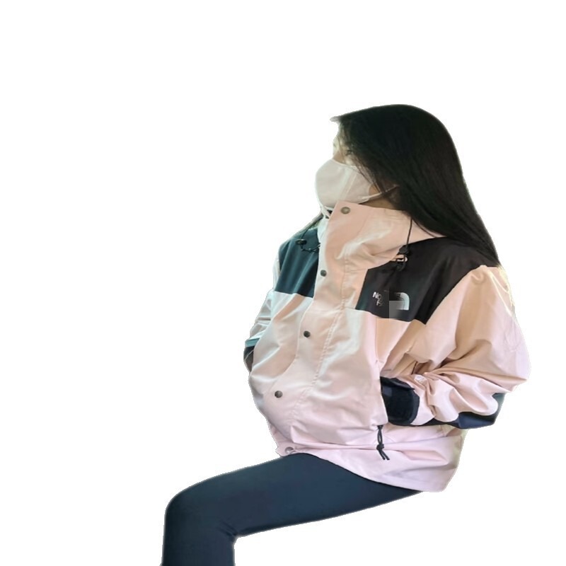 莆田1990冲锋衣美版户外防风防水连帽外套男女同款TNF北脸登山服|undefined