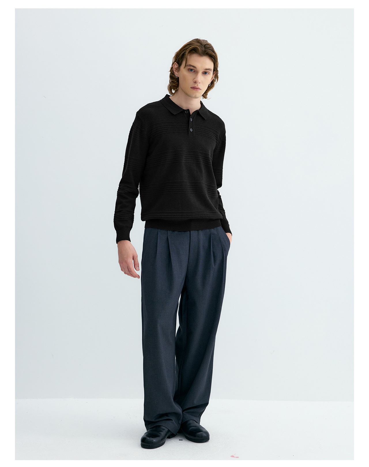 UNF Jacquard 250g Knit Polo