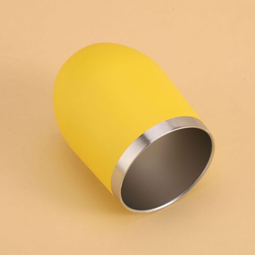 Amazon 12oz Eggshell Cup 304 Stainless Steel Insulated Egg Cup Double Layer Vacuum American Stomach Water Cup Wholesale