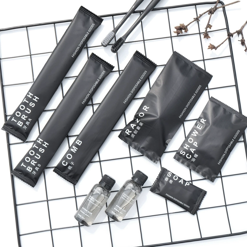 Отель одноразовая зубная щетка мягкие туалетные принадлежности для волос костюм домашний зубная паста расческа мыло шампунь тапочки оптом
