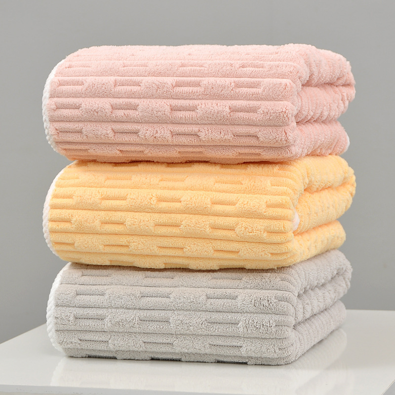 Exclusive for New Customers: Coral Velvet Towel, Soft and Absorbent, Suitable for Home Use, Bathing, Face Washing, Adult Face Wiping, and Hair Drying