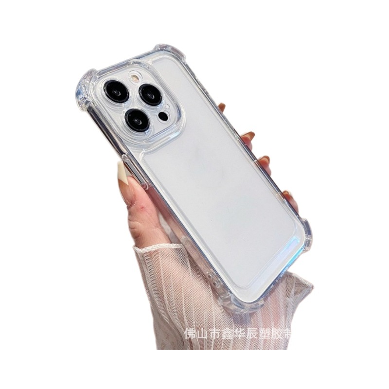 Funda para iPhone 17 Pro Max, funda anticaídas de cuatro esquinas para Apple 11, funda a prueba de golpes con botones galvanizados.