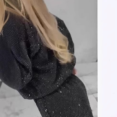 European And American Cross-Border Autumn Winter Hot-Selling Women's Clothing Starry Sky Full Of Stars Long-Sleeve Round_voghion.com