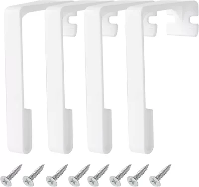 RV accessories bracket curtain hook curtain holder white with screws (Other Car Modifications) - set-of-4-4-plastic-parts-8-screws