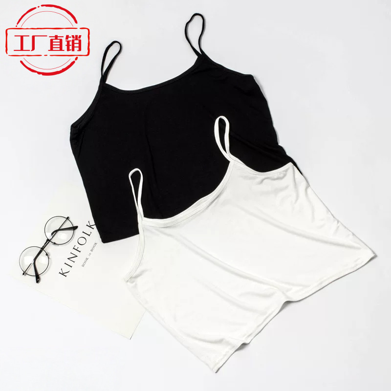 [Hot Sale] Solid Color Camisole for Women, Spring and Summer Base Layer, Round Neck Versatile Sexy Crop Top