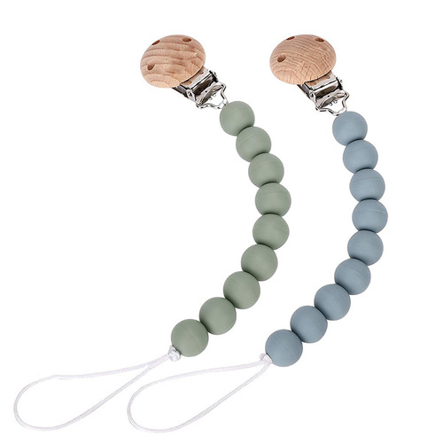 AliExpress Foreign Trade Baby Zelkova Milk Bottle Chain Baby Safety Silicone Teething Bite Bite Gel Teething Toy Anti-drop Chain 