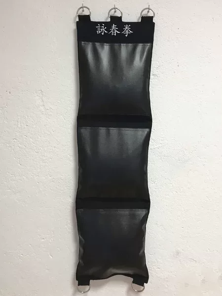 Cross-border wall-mounted punching bag, Yip Man boxing target, three-section, canvas and PU leather, unfilled