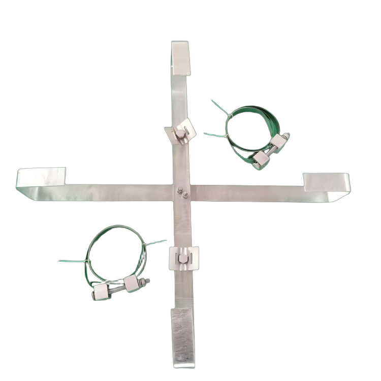 光缆金具余缆架750*750杆用304不锈钢抱箍内盘余缆架热镀锌盘线架