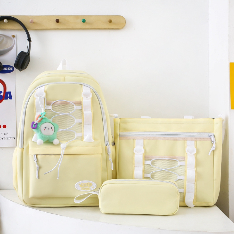 Mochila escolar niña coreana escuela secundaria japonesa mochila simple moda escuela primaria mochila de gran capacidad estudiantes de secundaria ins