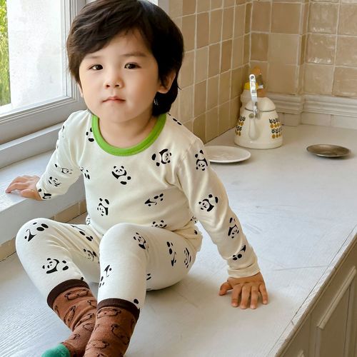 Baby autumn clothes, autumn pants, autumn and winter suits, cotton sweaters, underwear, small and medium-sized boys' clothes, children's home pajamas