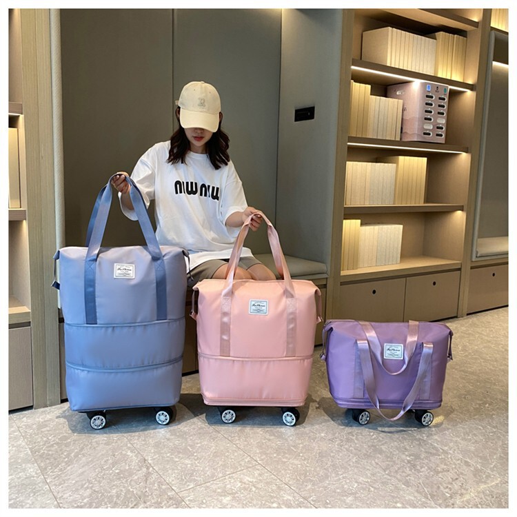 万向轮旅行包干湿分离防水复合布大容量收纳包手提行李待产包出差|undefined