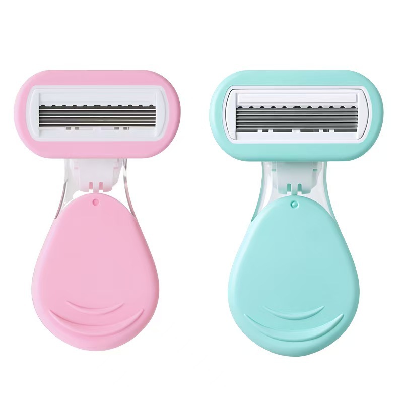 Shell-shaped razor for women, manual trimmer for underarm hair, pubic hair, and leg hair, hair removal razor