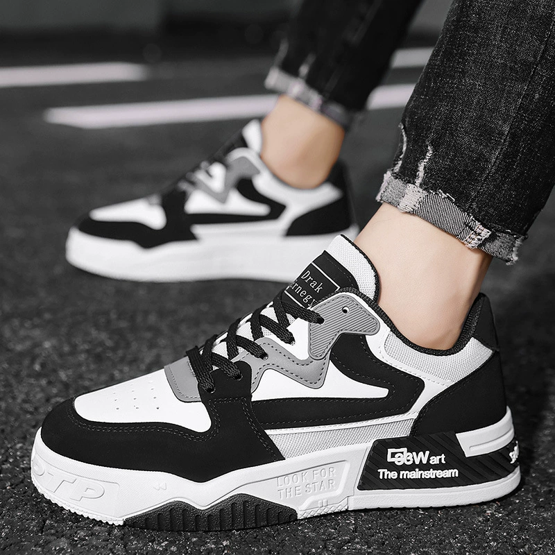 Мужская обувь Весна дикая спортивная повседневная обувь для пилотов кожаная обувь легкая мягкая подошва водонепроницаемая маленькая белая обувь