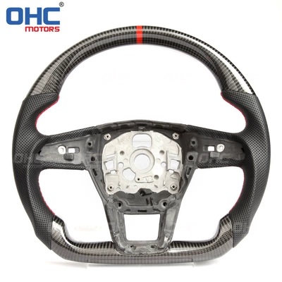 Direct Shipment from the Us Warehouse Is Suitable for 20-21 Model Audi S7 Rs6 C8 Carbon Fiber Car Steering Wheel Modification Parts (Steering wheel)