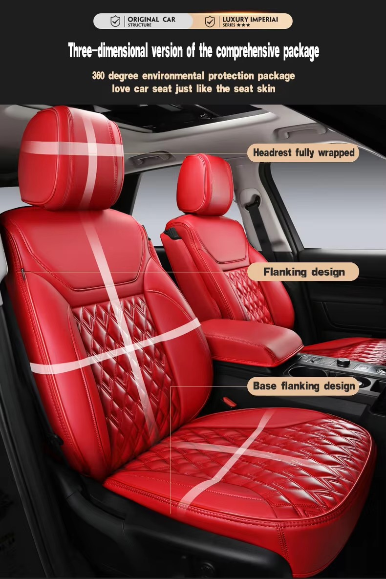 Suitable for Toyota Cruiser Seat Covers, Full Surround Four-Season Special Seat Covers, Interior Modification Leather Car Seat Cushions