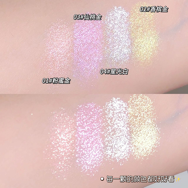 ZVEV tierna niña pura deseo hada con flash fino fiesta estudiante maquillaje sobrenatural blanco novato monocromático alto brillo polvo de reparación