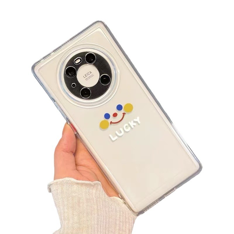 Smiley simple para Huawei mate60Pro funda para teléfono móvil P70 nuevo Honor 100pro/NOVA12/p40