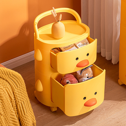 Cartoon storage cabinet drawer-type baby toys layered organizing cabinet bedroom bedside storage cabinet home storage shelf