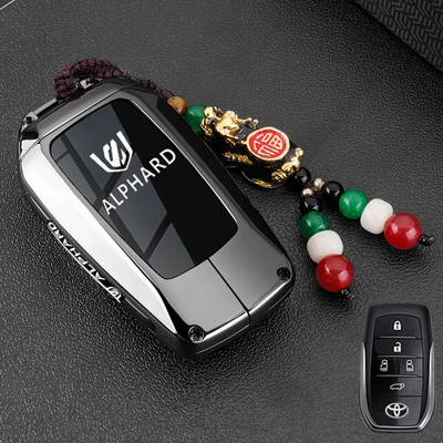 Premium Version Car Metal Key – Static Rod/Key Bag - alpha-model-a-temperature-sensitive-color-changing-pixiu-gunmetal-color