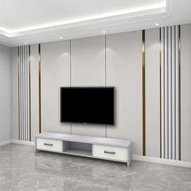 电视背景墙壁纸2023新款客厅装饰现代简约高级感影视墙布高端壁画