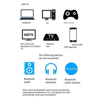 Kb8P Bluetooth Transmitter Ps5 Adapter 5.2 Transmitter Ll Low Latency Xp Driver-Free Win7 Ps4 Can Be Neutral